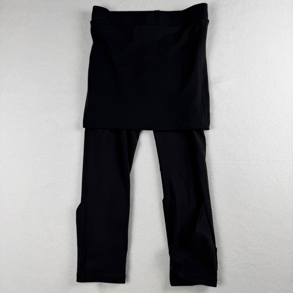 Lululemon‎ Women's Wunder Under Roll Down Pants Black Yoga Dance Size 6 - Picture 3 of 10